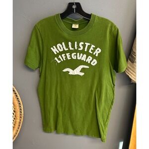 Vintage Hollister Shirt Mens Large Green LifeGuard Y2K 2000s Frat Boy